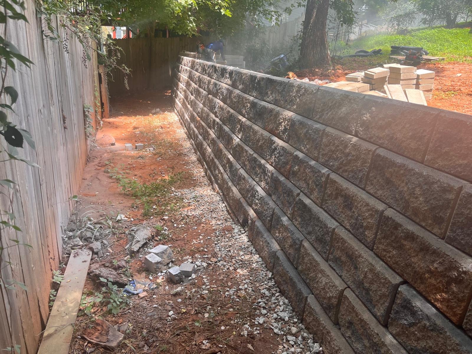 Retaining Wall Build